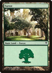 Forest (85) - Duel Decks: Jace vs. Vraska (DDM) #85 - Land Magic: The Gathering Trading Card