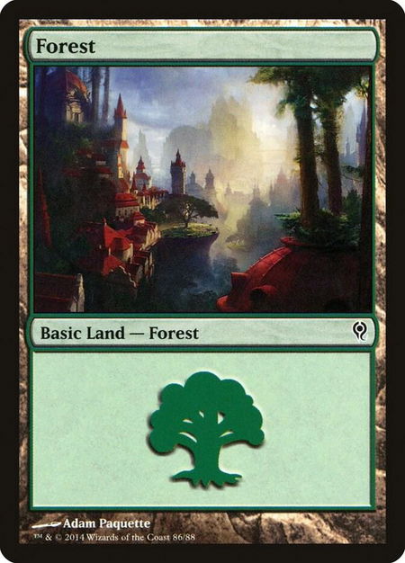 Forest (86) - Duel Decks: Jace vs. Vraska Magic: The Gathering trading card