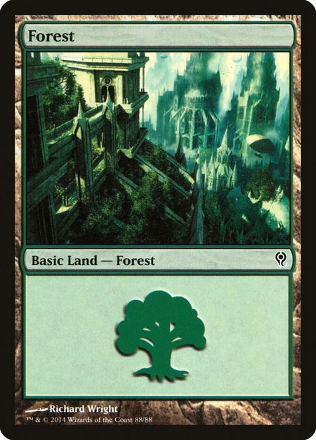 Forest (88) - Duel Decks: Jace vs. Vraska Magic: The Gathering trading card