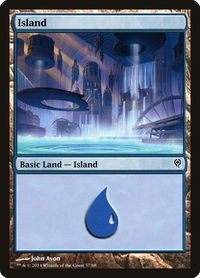 Island (37) - Duel Decks: Jace vs. Vraska (DDM) #37 - Land Magic: The Gathering Trading Card