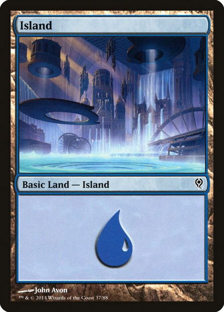 Island (37) - Duel Decks: Jace vs. Vraska Magic: The Gathering trading card