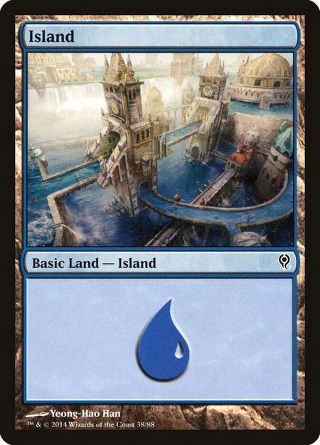 Island (38) - Duel Decks: Jace vs. Vraska Magic: The Gathering trading card