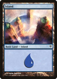 Island (39) - Duel Decks: Jace vs. Vraska (DDM) #39 - Land Magic: The Gathering Trading Card