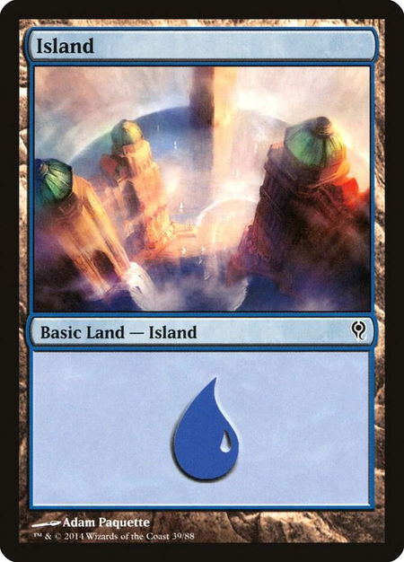 Island (39) - Duel Decks: Jace vs. Vraska Magic: The Gathering trading card