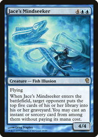 Jace's Mindseeker - Duel Decks: Jace vs. Vraska (DDM) #19 - Rare Magic: The Gathering Trading Card