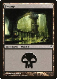 Swamp (83) - Duel Decks: Jace vs. Vraska (DDM) #83 - Land Magic: The Gathering Trading Card
