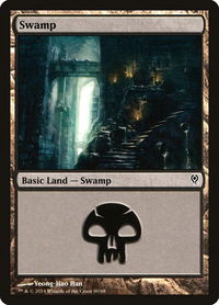 Swamp (80) - Duel Decks: Jace vs. Vraska (DDM) #80 - Land Magic: The Gathering Trading Card