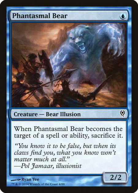 Phantasmal Bear - Duel Decks: Jace vs. Vraska Magic: The Gathering trading card