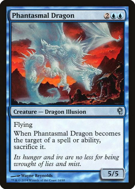 Phantasmal Dragon - Duel Decks: Jace vs. Vraska Magic: The Gathering trading card