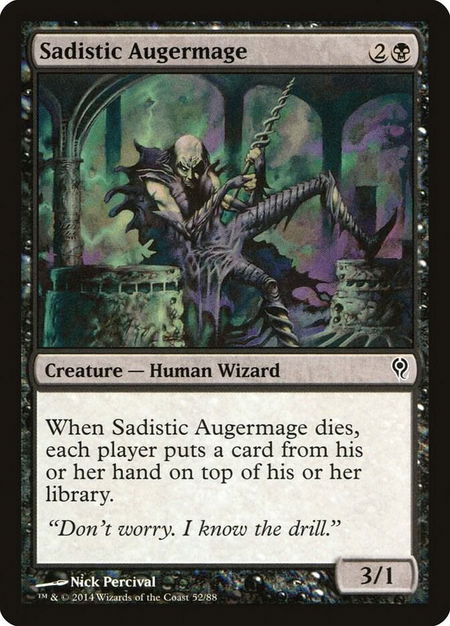 Sadistic Augermage - Duel Decks: Jace vs. Vraska Magic: The Gathering trading card