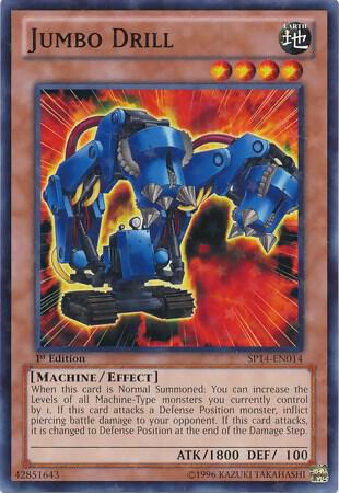 Jumbo Drill (Starfoil) trading card from Star Pack 2014 Jumbo Drill (Starfoil) - Star Pack 2014 YuGiOh trading card
