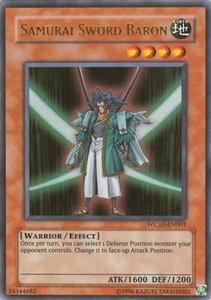 Samurai Sword Baron - Yu-Gi-Oh! Video Game Promotional Cards (VDP) #WC10-EN001 - Ultra Rare YuGiOh Trading Card