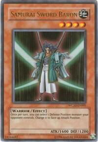 Samurai Sword Baron - Yu-Gi-Oh! Video Game Promotional Cards (VDP) #WC10-EN001 - Ultra Rare YuGiOh Trading Card