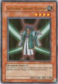 Samurai Sword Baron - Yu-Gi-Oh! Video Game Promotional Cards YuGiOh trading card