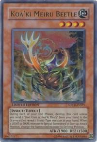 Koa'ki Meiru Beetle (SOVR-ENSP1) trading card from Stardust Overdrive Koa'ki Meiru Beetle (SOVR-ENSP1) - Stardust Overdrive YuGiOh trading card