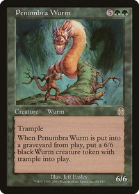 Penumbra Wurm - Apocalypse (APC) #84 - Rare Magic: The Gathering Trading Card