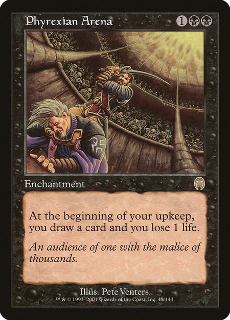 Phyrexian Arena - Apocalypse Magic: The Gathering trading card