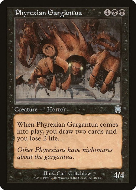 Phyrexian Gargantua - Apocalypse Magic: The Gathering trading card