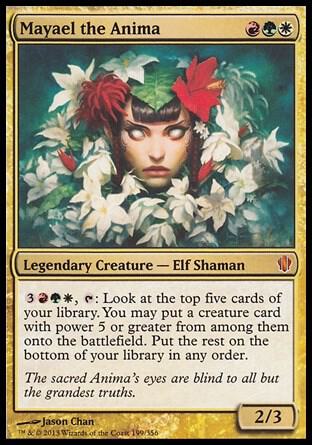 Mayael the Anima (Commander 2013) - Oversize Cards Magic: The Gathering trading card
