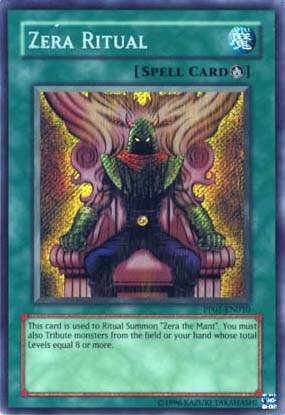 Zera Ritual (Secret Rare) trading card from Premium Pack 1 Zera Ritual (Secret Rare) - Premium Pack 1 YuGiOh trading card