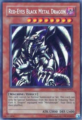 Red-Eyes Black Metal Dragon (Secret) trading card from Premium Pack 1 Red-Eyes Black Metal Dragon (Secret) - Premium Pack 1 YuGiOh trading card