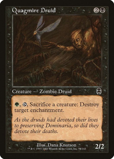 Quagmire Druid - Apocalypse Magic: The Gathering trading card