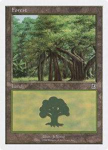 Forest (108) - Battle Royale Box Set (BRB) #null - Land Magic: The Gathering Trading Card