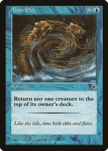 Time Ebb - Portal Magic: The Gathering trading card