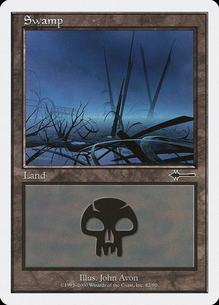 Swamp (82) - Beatdown Box Set Magic: The Gathering trading card