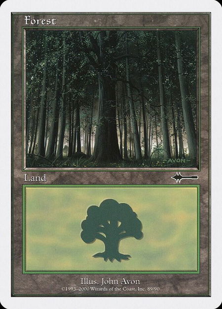 Forest (89) - Beatdown Box Set Magic: The Gathering trading card