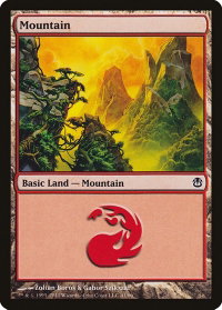 Mountain (41) - Duel Decks: Ajani vs. Nicol Bolas (DDH) #41 - Land Magic: The Gathering Trading Card
