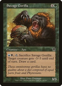 Savage Gorilla - Apocalypse (APC) #85 - Common Magic: The Gathering Trading Card