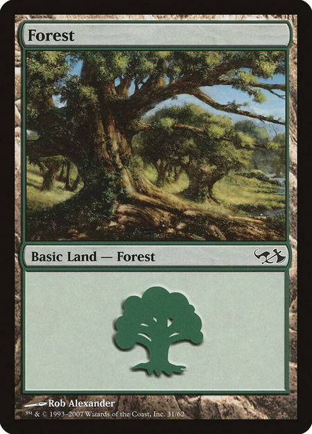 Forest (31) - Duel Decks: Elves vs. Goblins Magic: The Gathering trading card