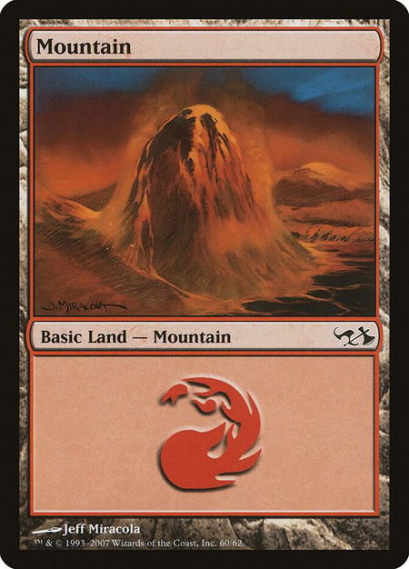 Mountain (60) - Duel Decks: Elves vs. Goblins Magic: The Gathering trading card