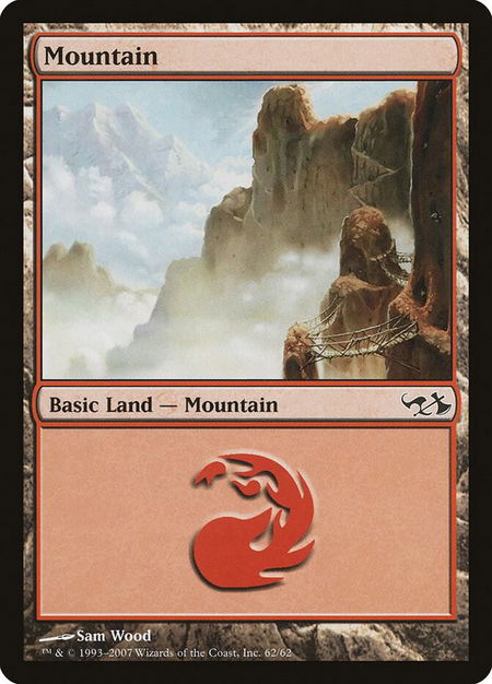 Mountain (62) - Duel Decks: Elves vs. Goblins Magic: The Gathering trading card