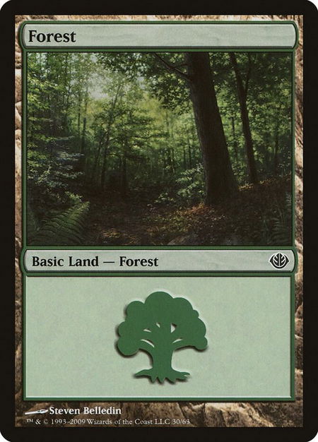Forest (30) - Duel Decks: Garruk vs. Liliana Magic: The Gathering trading card