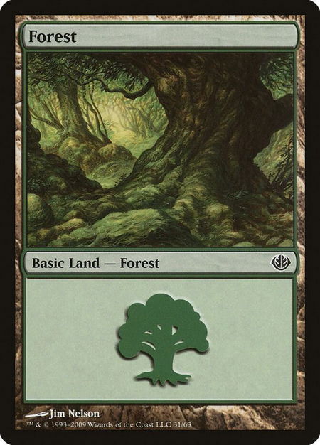 Forest (31) - Duel Decks: Garruk vs. Liliana Magic: The Gathering trading card