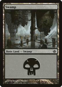 Swamp (61) - Duel Decks: Garruk vs. Liliana (DDD) #61 - Land Magic: The Gathering Trading Card