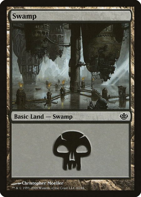 Swamp (61) - Duel Decks: Garruk vs. Liliana Magic: The Gathering trading card