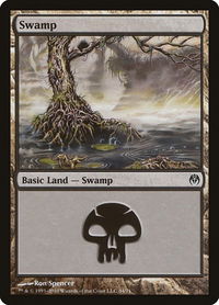 Swamp (34) - Duel Decks: Phyrexia vs. the Coalition (DDE) #34 - Land Magic: The Gathering Trading Card