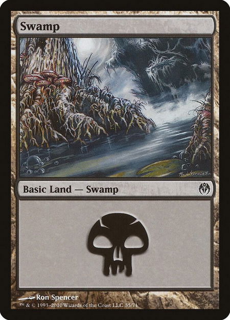 Swamp (35) - Duel Decks: Phyrexia vs. the Coalition Magic: The Gathering trading card