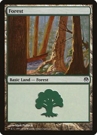 Forest (71) - Duel Decks: Phyrexia vs. the Coalition (DDE) #71 - Land Magic: The Gathering Trading Card