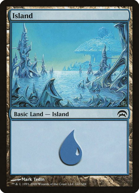 Island (147) - Planechase Magic: The Gathering trading card