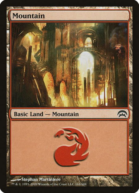Mountain (161) - Planechase Magic: The Gathering trading card