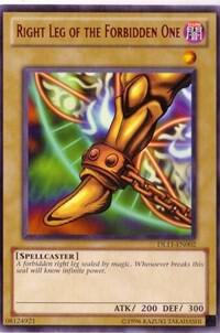 Right Leg of the Forbidden One (Red) - Duelist League Promo YuGiOh trading card