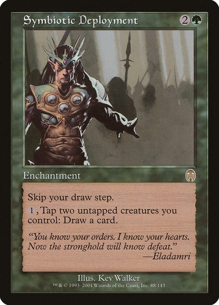 Symbiotic Deployment - Apocalypse Magic: The Gathering trading card