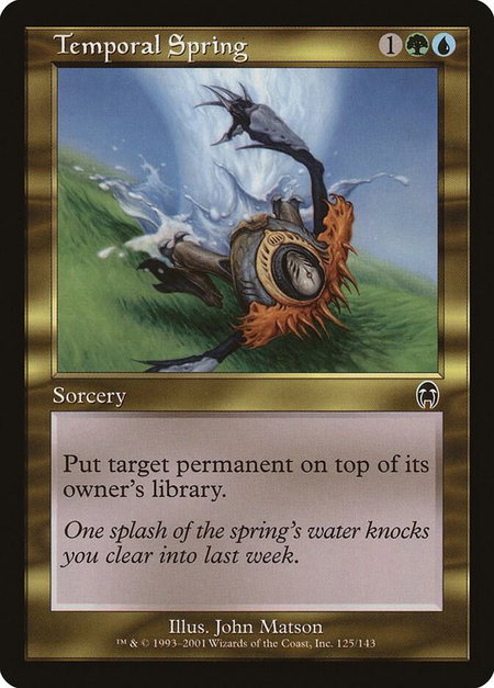 Temporal Spring - Apocalypse Magic: The Gathering trading card
