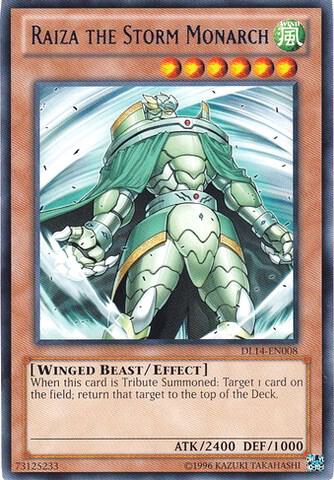 Raiza the Storm Monarch (Blue) trading card from Duelist League Promo Raiza the Storm Monarch (Blue) - Duelist League Promo YuGiOh trading card
