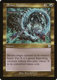 Aether Mutation - Apocalypse (APC) #91 - Uncommon Magic: The Gathering Trading Card