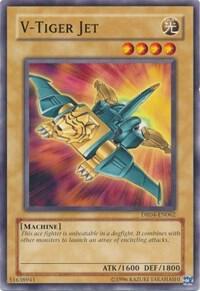 V-Tiger Jet trading card from Dark Revelation Volume 4 V-Tiger Jet - Dark Revelation Volume 4 YuGiOh trading card